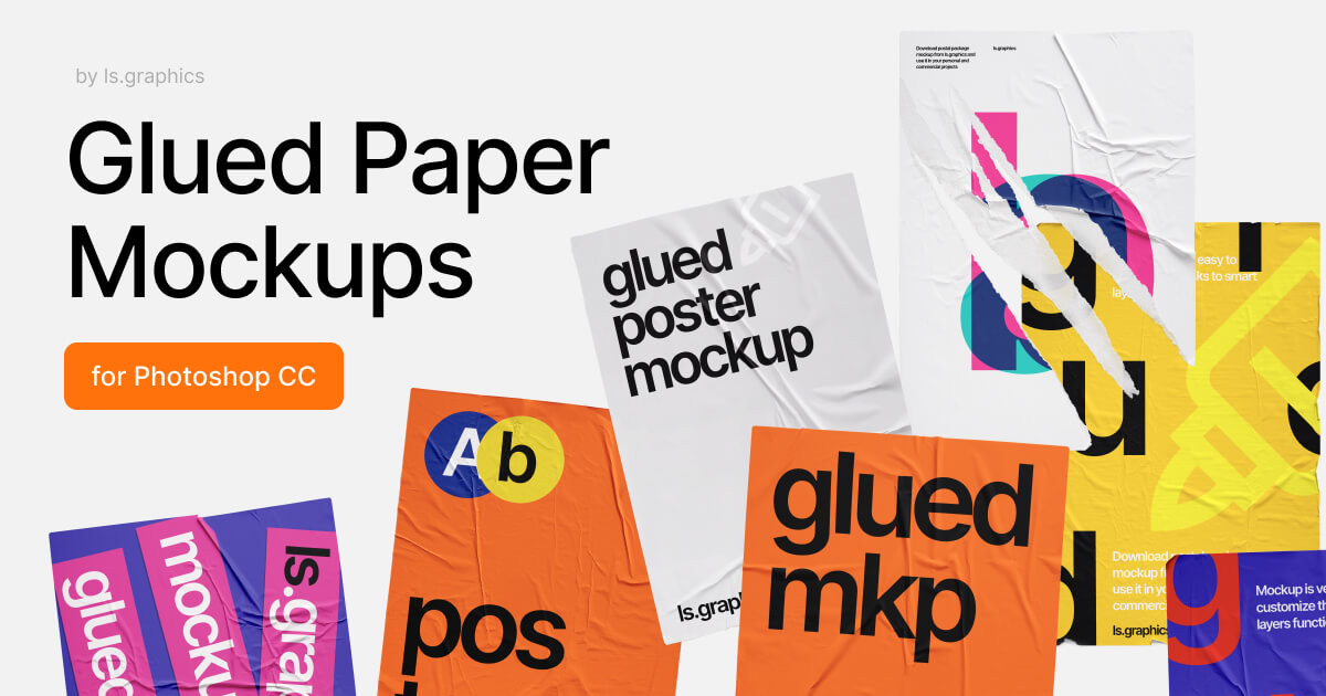 Glued Paper Mockups
